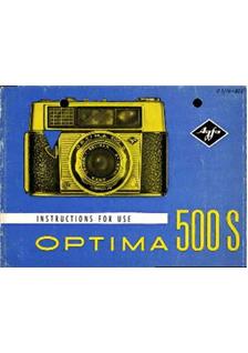 Agfa Optima 500 S manual. Camera Instructions.